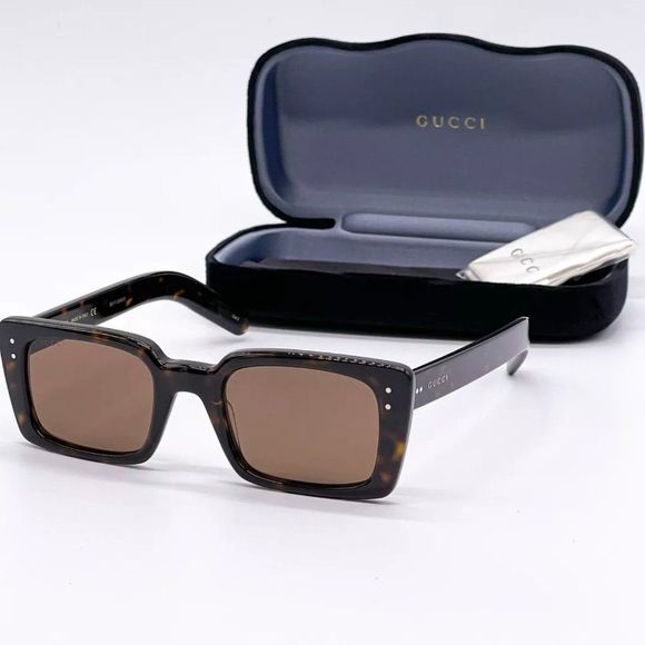 Sale! New Gucci Unisex 52mm Havana Brown Sunglasses! main image 8